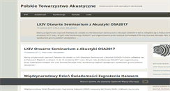 Desktop Screenshot of acoustics.org.pl
