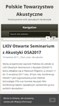 Mobile Screenshot of acoustics.org.pl