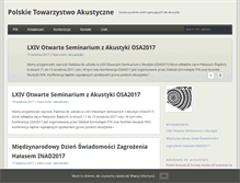 Tablet Screenshot of acoustics.org.pl