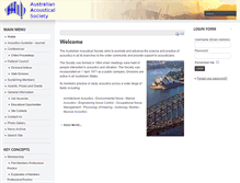 Tablet Screenshot of acoustics.asn.au