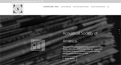 Desktop Screenshot of acoustics.org